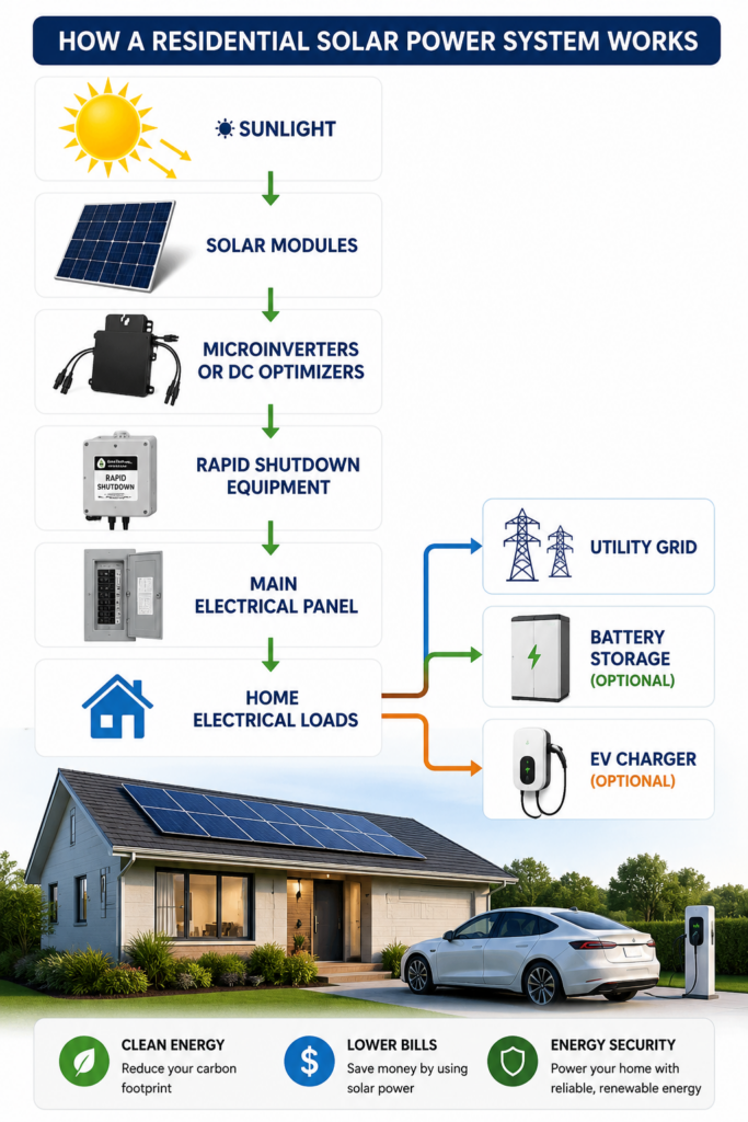 Residential solar system